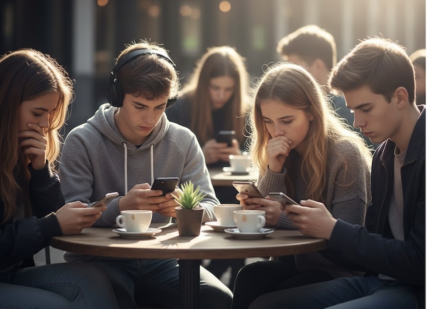 jongeren en mobiele telefoons