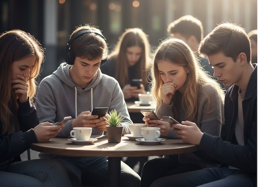 jongeren en mobiele telefoons